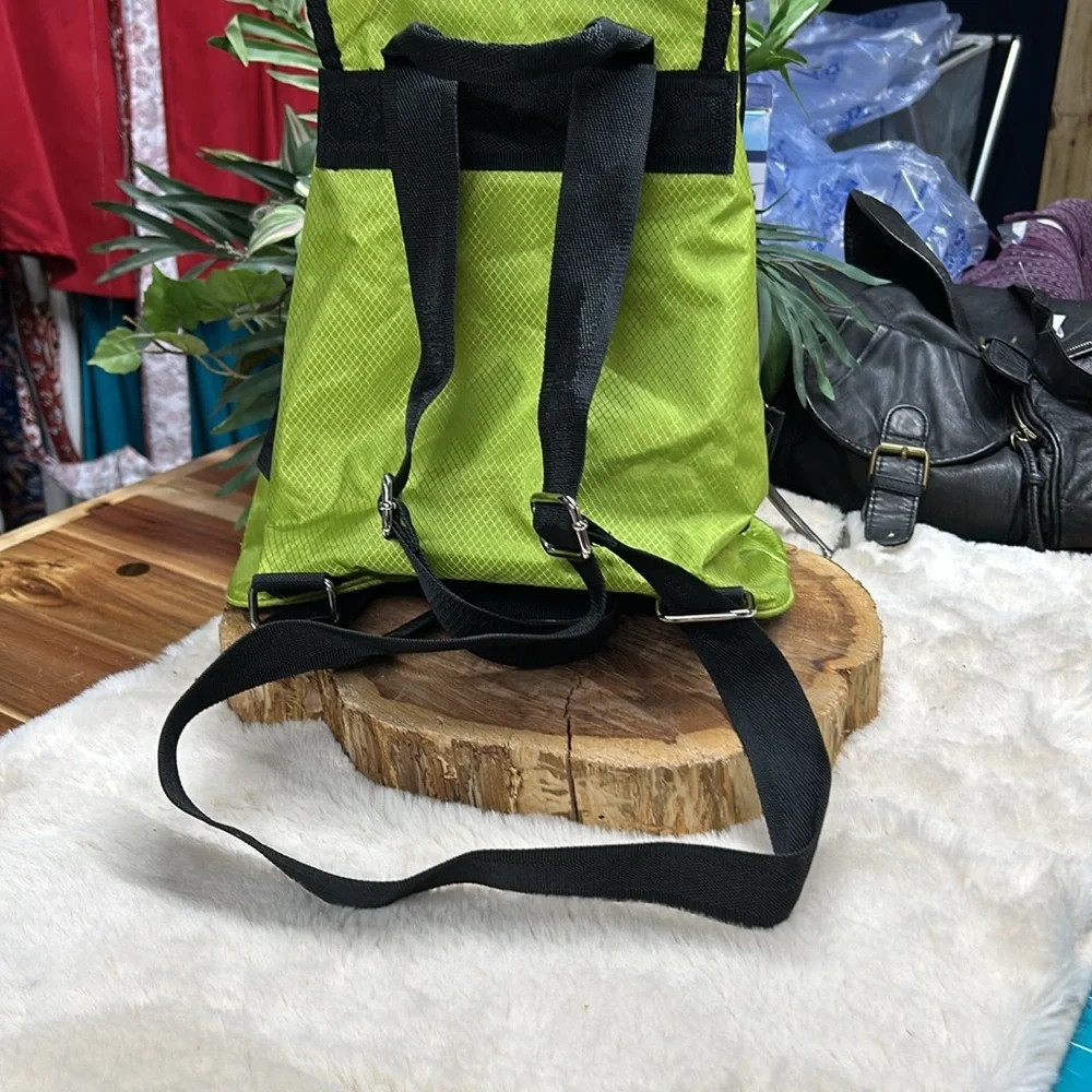 Lime green and black‎ backp